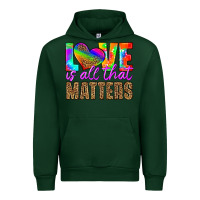 Forest Green love is all that matters Urban Hoodie - HRA Design Shop