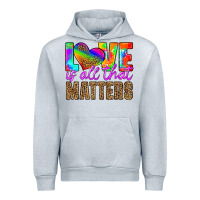 Heather Grey love is all that matters Urban Hoodie - HRA Design Shop