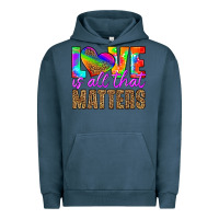 Pigment Midnight Navy love is all that matters Urban Hoodie - HRA Design Shop