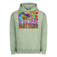 Pigment Oil Green love is all that matters Urban Hoodie - HRA Design Shop