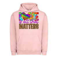 Pigment Salmon love is all that matters Urban Hoodie - HRA Design Shop