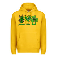 Lemon peace love luck st. patricks day nePeace love luck Premium Hoodie - Neo Western