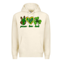 Tofu peace love luck st. patricks day nePeace love luck Premium Hoodie - Neo Western