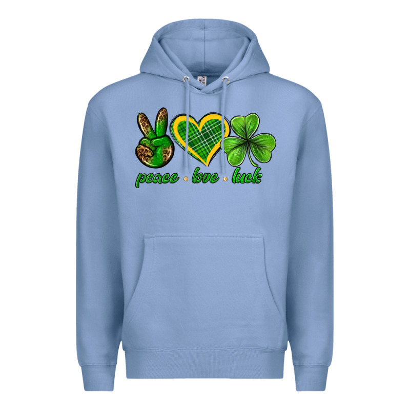 Peace Love Luck St. Patricks Day Nepeace Love Luck Premium Hoodie by Neo Western | Teevron