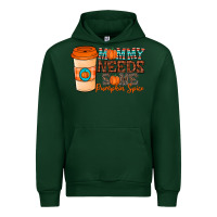 Forest Green mommy needs some pumpkin spice Urban Hoodie - CowhideDigitalArt