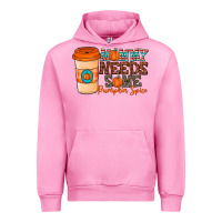 Fuchsia Pink mommy needs some pumpkin spice Urban Hoodie - CowhideDigitalArt