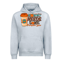 Heather Grey mommy needs some pumpkin spice Urban Hoodie - CowhideDigitalArt