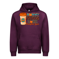 Mauve Wine mommy needs some pumpkin spice Urban Hoodie - CowhideDigitalArt