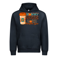Navy mommy needs some pumpkin spice Urban Hoodie - CowhideDigitalArt
