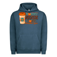 Pigment Midnight Navy mommy needs some pumpkin spice Urban Hoodie - CowhideDigitalArt