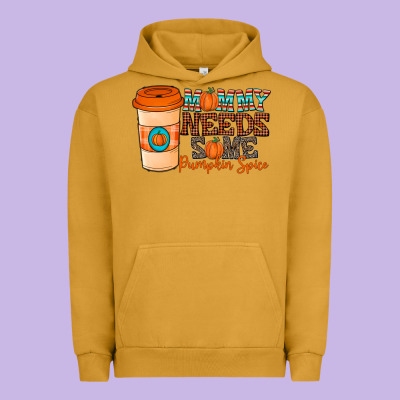 Mommy Needs Some Pumpkin Spice Urban Hoodie Designed By Cowhidedigitalart