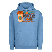 Pigment Pebble Blue mommy needs some pumpkin spice Urban Hoodie - CowhideDigitalArt