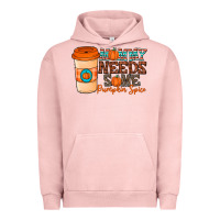 Pigment Salmon mommy needs some pumpkin spice Urban Hoodie - CowhideDigitalArt