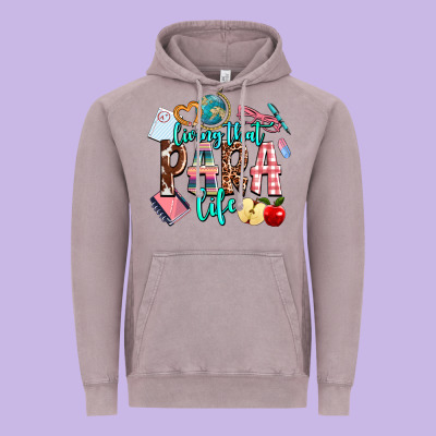 Living That  Para  Life Vintage Hoodie Designed By Adodesignshop