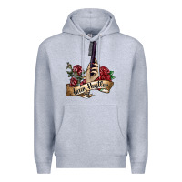 Heather Grey hair hustler 4 Premium Hoodie - SublimationCraftShop