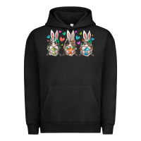 Pigment Black western bunny gnome Urban Hoodie - RacoonDesign