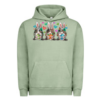 Pigment Oil Green western bunny gnome Urban Hoodie - RacoonDesign