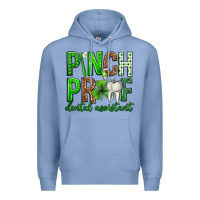 Colony Blue Pinch Proof Dental Assistant St. Patricks Day Premium Hoodie - Neo Western