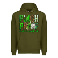 Army Green Pinch Proof Dental Assistant St. Patricks Day Premium Hoodie - Neo Western