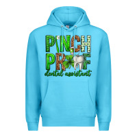 Ocean Blue Pinch Proof Dental Assistant St. Patricks Day Premium Hoodie - Neo Western