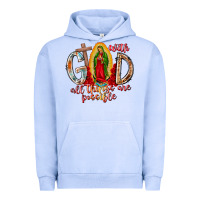 Pigment Grape Ice With God All Things Are Possible Urban Hoodie - RacoonDesign