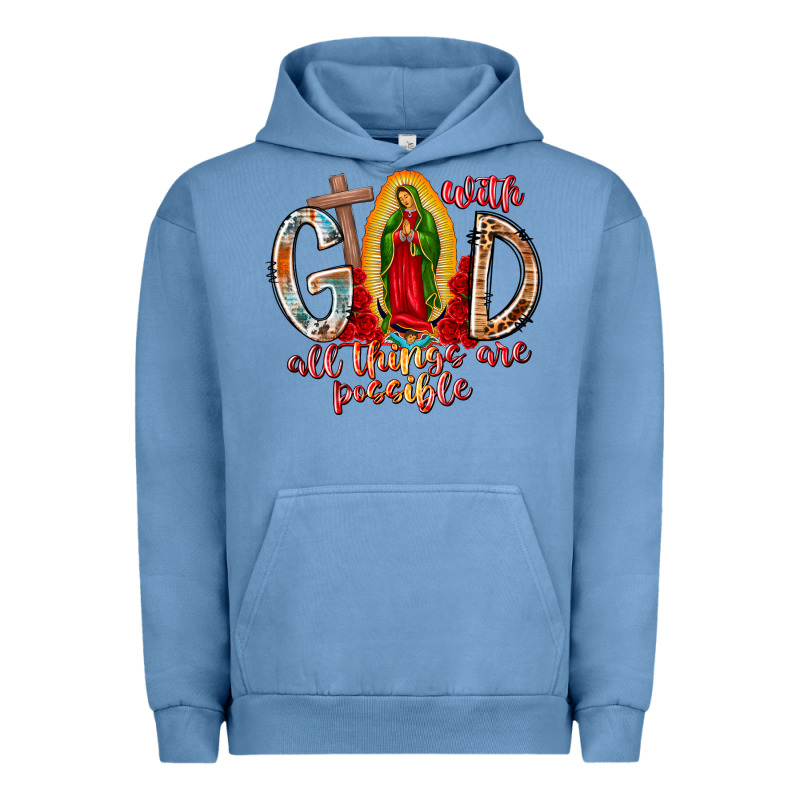 With God All Things Are Possible Urban Hoodie by RacoonDesign | Teevron