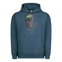 Pigment Midnight Navy baseball counter and stopwatch fa element Urban Hoodie - FaDigitalArtStudio