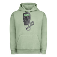 Pigment Oil Green baseball counter and stopwatch fa element Urban Hoodie - FaDigitalArtStudio