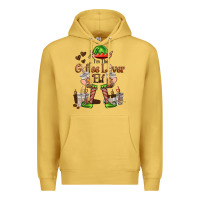 Antique Gold im the coffee lover elf Premium Hoodie - FaDigitalArtStudio