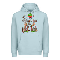 Blue Mist im the coffee lover elf Premium Hoodie - FaDigitalArtStudio