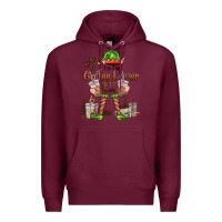 Burgundy im the coffee lover elf Premium Hoodie - FaDigitalArtStudio