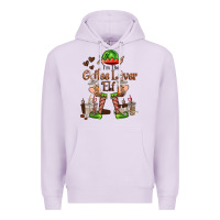Lilac im the coffee lover elf Premium Hoodie - FaDigitalArtStudio