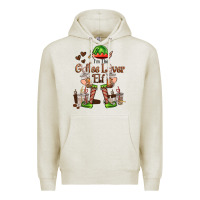 Oatmeal Heather im the coffee lover elf Premium Hoodie - FaDigitalArtStudio