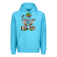 Ocean Blue im the coffee lover elf Premium Hoodie - FaDigitalArtStudio