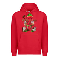Red im the coffee lover elf Premium Hoodie - FaDigitalArtStudio
