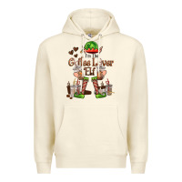Sandshell im the coffee lover elf Premium Hoodie - FaDigitalArtStudio