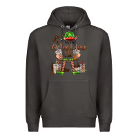 Smoke im the coffee lover elf Premium Hoodie - FaDigitalArtStudio