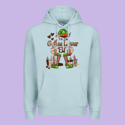 Im The Coffee Lover Elf Premium Hoodie Designed By Fadigitalartstudio