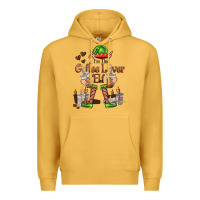 Mustard im the coffee lover elf Premium Hoodie - FaDigitalArtStudio