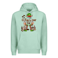 Seafoam im the coffee lover elf Premium Hoodie - FaDigitalArtStudio
