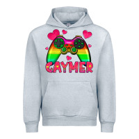 Heather Grey gaymer Urban Hoodie - HRA Design Shop