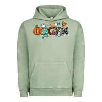 Pigment Oil Green obgyn Urban Hoodie - CowhideDigitalArt