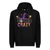 Black Witches Be Crazy Premium Hoodie - CowhideDigitalArt