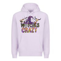 Lilac Witches Be Crazy Premium Hoodie - CowhideDigitalArt