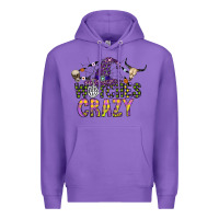 Purple Witches Be Crazy Premium Hoodie - CowhideDigitalArt