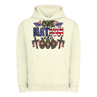 Pigment Pistachio one nation under god Urban Hoodie - CowhideDigitalArt