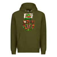 Army Green im the lazy elf Premium Hoodie - FaDigitalArtStudio