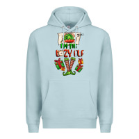 Blue Mist im the lazy elf Premium Hoodie - FaDigitalArtStudio