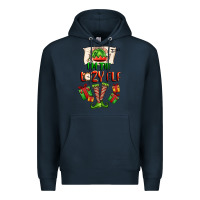 Navy im the lazy elf Premium Hoodie - FaDigitalArtStudio