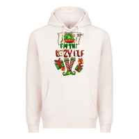 Pale Pink im the lazy elf Premium Hoodie - FaDigitalArtStudio